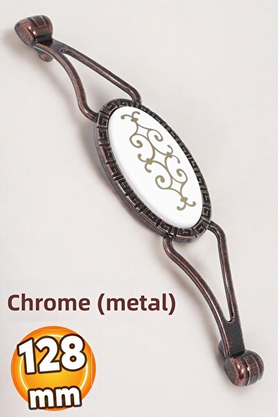 Badem10 128 MM-12,8 CM Mobilier din metal antic din cupru antic - mânere pentru sertar și dulap de bucătărie