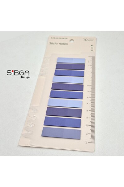 sibga tasarım Transparent Color. 200 Sheets Book Mark Sticker Note Paper