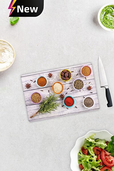 Decorita Festival of Spices |   Glass Cutting Board - Glass Cutting Board |   20cm X 30cm