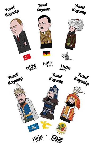 Giz Kitap Yusuf Kayaalp 6 Piece Bookmark Set