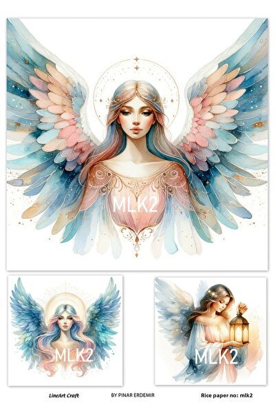 LİNEART Brass Patterned LineArt Decopage Paper - LA-MLK2