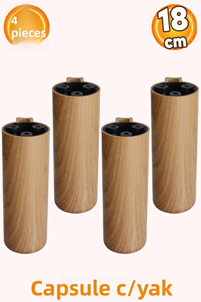 Badem10 Capsula Bohemian (PREMIUM) Nuc deschis 18 Cm Mobilier Canapea Fotoliu Baza Inalta Picior Picioare 4 buc