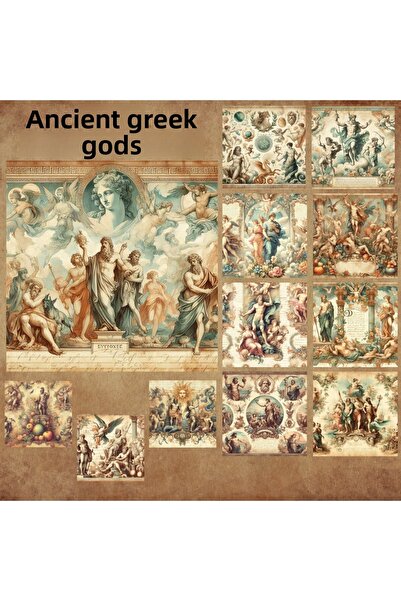 Pink Swan Craft Set de autocolante vintage pentru albume de însemnări, 12 buc...