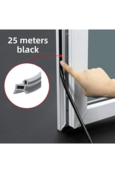 BABAWİCK حشية تغيير نافذة Pimapen PVC باللون الأسود بطول 25 مترًا متوافقة مع ...