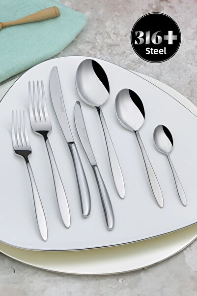 Karaca Athena Elegance 316 84 Piece Fork Spoon Knife Set for 12 Persons