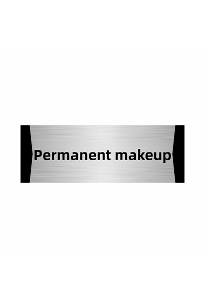 Özarslan Dizayn Permanent Makeup 10X20Cm Silver Color Metal Directional Sheet