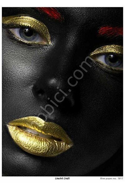 ehobici Lineart Brass Decopage Paper Model - 1817