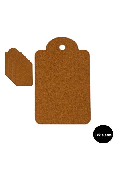 roco paper Perforated Kraft Gift Wrapping Label, Blank Gift Note Card, 100 Pi...