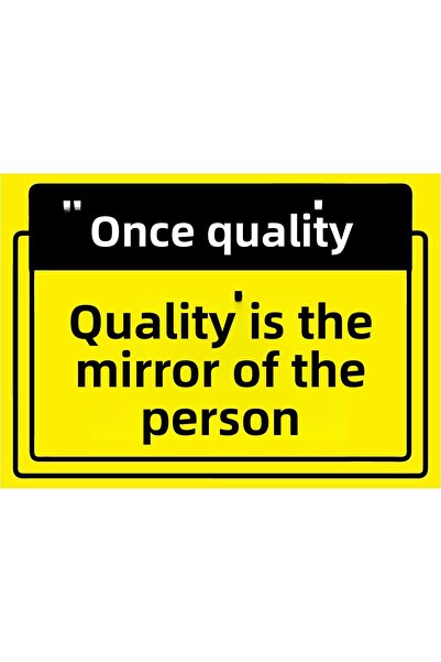 ZiPrinter الجودة أولاً. الجودة هي مرآة الإنسان، لافتة تحذيرية من مادة PVC مقا...