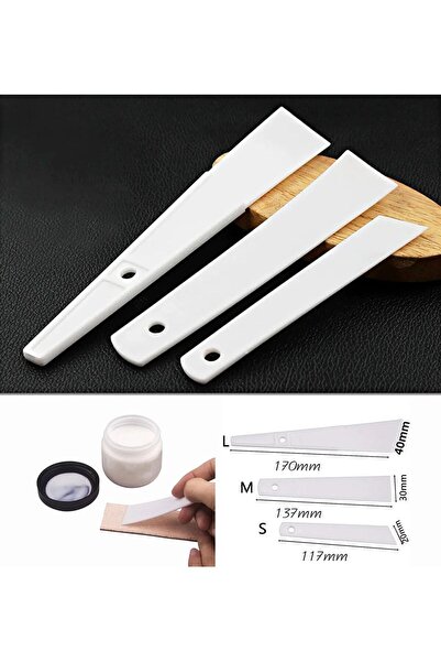 AiryFooT Spatulă de călărie adezivă pentru hobby din piele, set de 3 instrume...