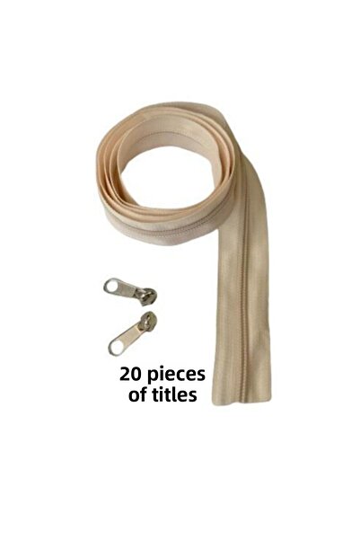 Kezban Tekstil 10 metri CREAM Fermoar 20 Capete