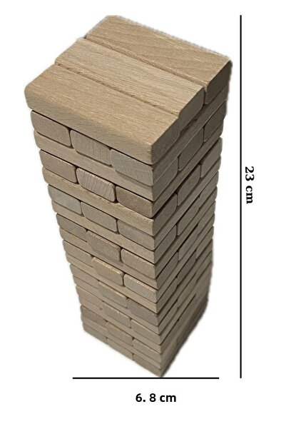 ZEKA DOLABI Balance Game 54 Pieces Balance Wooden Toy Beech Wood