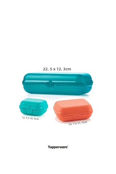 Tupperware مجموعة تغذية المحار 3 قطع