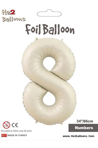 MFM بالون فويل بيج كريمي بعمر 8 سنوات - 86 سم