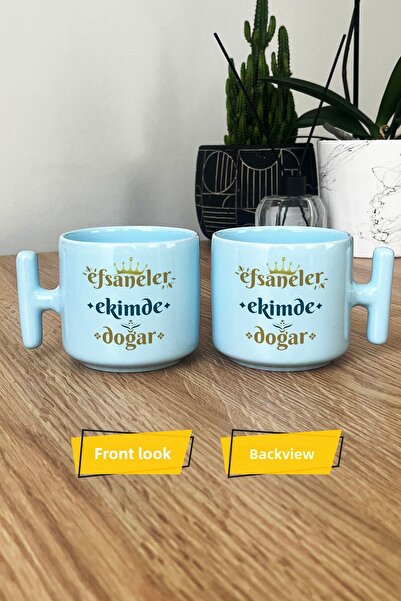 Hedizu Legends Are Born in October Pastel t Handle Mug Cup Blue Libra Sign Birthday Gift