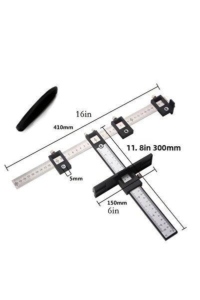 Choice Variant1 Cabinet Hardware Jig Tool - Wood Drilling Dowelling Guide for Installation of Handles Knobs