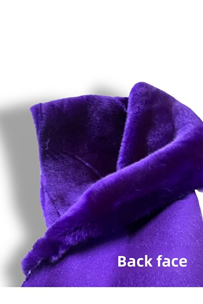 PLUSH STUDIO Zp-Toscana Purple Plush Soft Woven Fabric - 50X150 cm 1300Gr Hom...