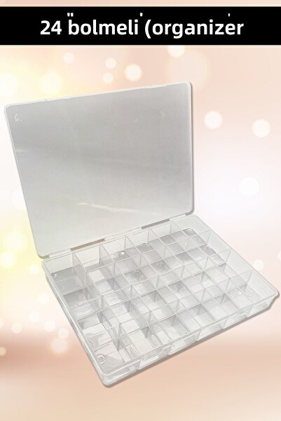 BaharTCRT Κουτί κοσμημάτων με 24 θήκες για κολιέ και δαχτυλίδια