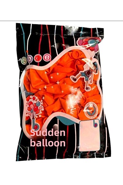 Bani Balon 12 بوصة 100 قطعة برتقالية غير مطبوعة