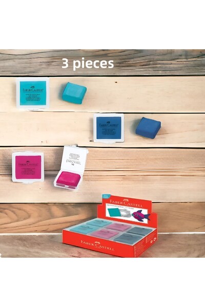 ÖZ KIRTASİYE ممحاة عجين اف سي الوان جديدة 3 قطع