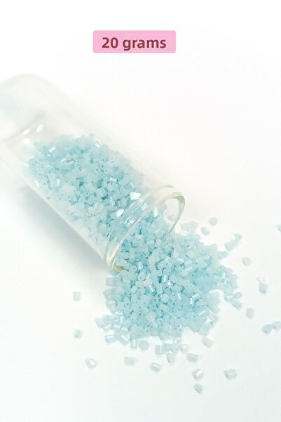 Royaleks خرز زجاجي مقطع 2 ملم - 20 جرام - ماز آيس بلو -BNC321