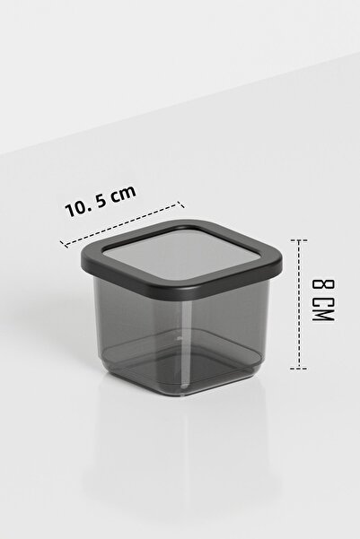 Alacarte Set of 24 Anthracite Food Storage Container - leak Proof lid, 0.50 Lt. with Gift