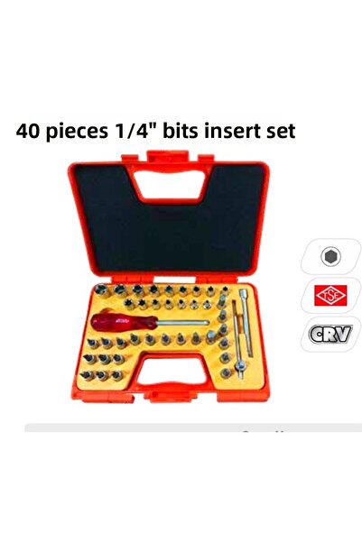 Rico Σετ Υποδοχών RICO 40 Τεμαχίων 1/4 - Με Μπιτς Υποδοχών 006-RC4513