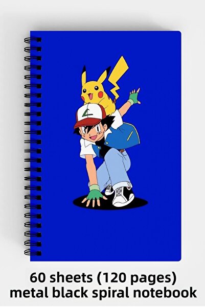 Anime Marketi Pokemon Design A5 Spiral Hard Cover Notebook 120 Sheets