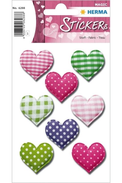 Herma سحر - قلوب قماش - مع علامة