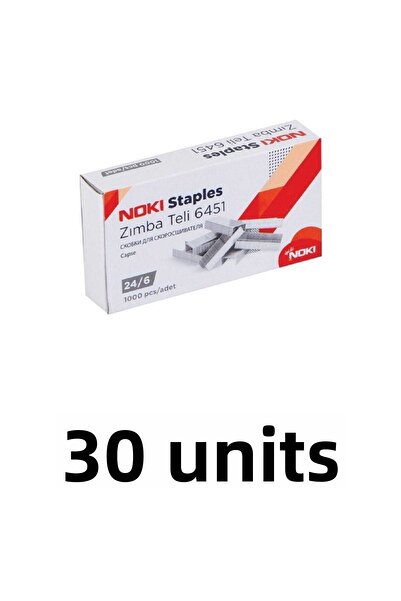 Noki 30 Pieces of Staples No:24/6 (cu) 1000 Liters