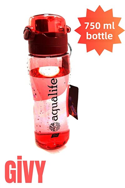 GİVY Titiz Cascada Water Bottle - Red 750 ml Water Bottle