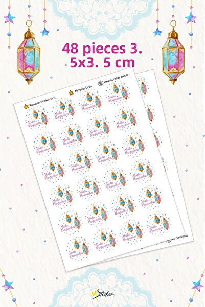 MSticker 48 Pieces of Holiday Greeting Sticker Pack That Is Not Affected by W...