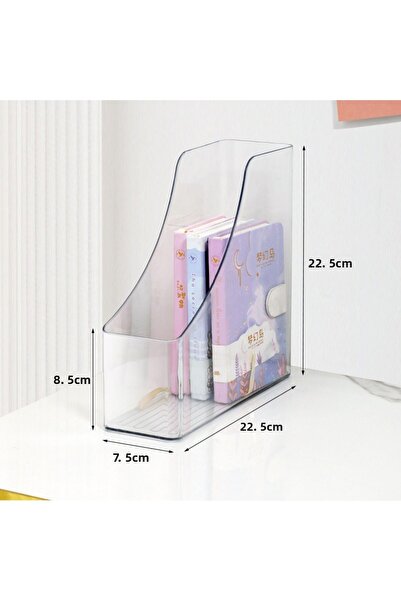 Choice 1 قطعة A4 أكريليك عمودي رف القرطاسية شفافة PET سطح المكتب صندوق تخزين ...