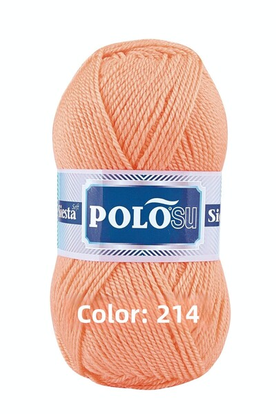 Polosu Siesta Soft - سترة وشاح سترة محبوكة يدويًا - Yavruağzı - اللون: 214