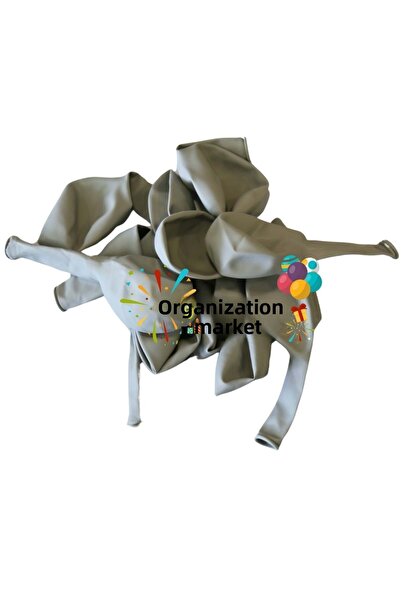 Organizasyon Pazarı 12 inch Smoke color 10 pcs Retro Decoration Balloon