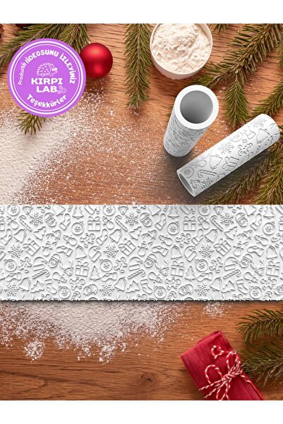 Kirpilab أنماط عيد الميلاد الجديدة العجين المشكل قالب الكعكة الأسطوانة