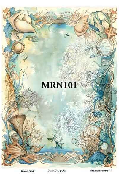 LİNEART ورق تزيين نحاسي - رقم: MRN101، 29x42 سم