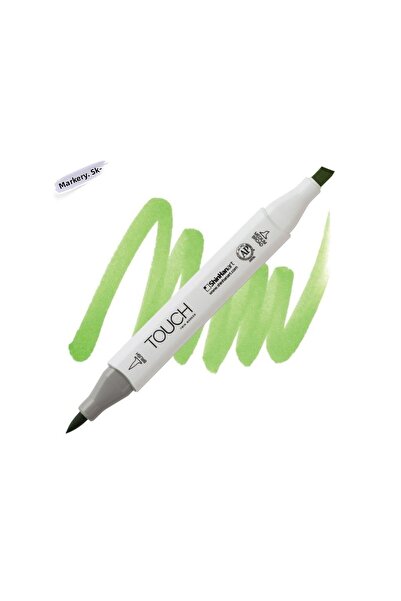 Shinhan Art Touch Twin Brush Pen : Double Sided Marker : Gy234 Leaf Green