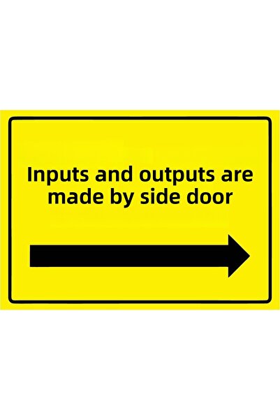 ZiPrinter الدخول والخروج مصنوعان من الباب الجانبي، لافتة تحذيرية من مادة PVC ...