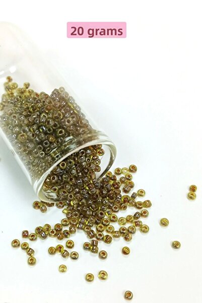 Royaleks Mărgele de nisip din sticlă turnată (8/0) 3 mm - 20 grame - verde ne...