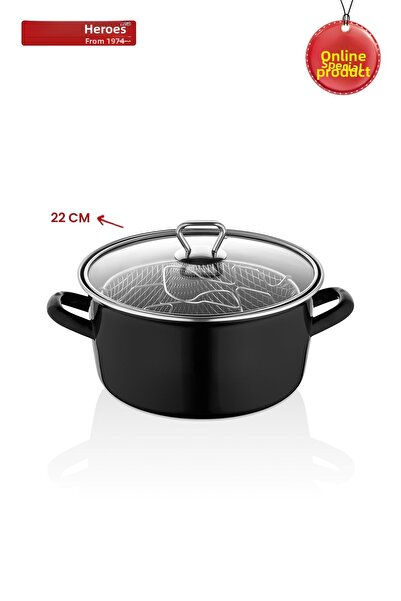 Kahramanlar Chips Chef 22 cm Enamel Frying Pot