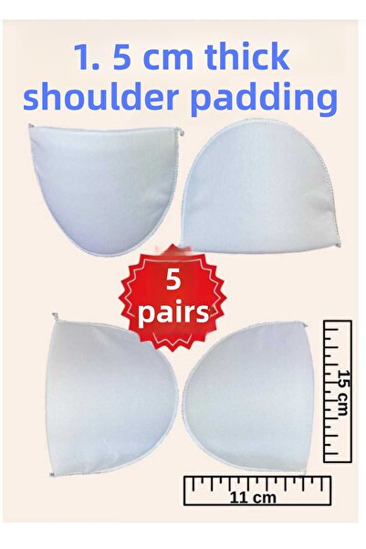 POLANGEL Λευκό 1,5 εκ. Πολλαπλών χρήσεων Στήριγμα ώμου και μπότας (5 ζεύγη) 10 τεμάχια