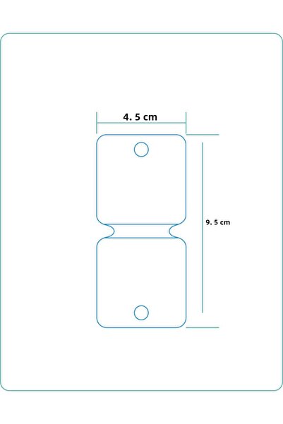 Protec Matbaa Necklace Card White 50 Pieces