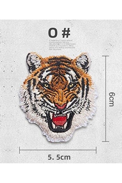Choice B Animal Tiger Leopard Embroidery Patches Ironing Applications for Arm...