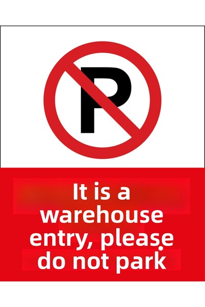 Gumustenevim Parking Lot No-Parking Adhesive Warning Banner - 30X40 2 Pieces