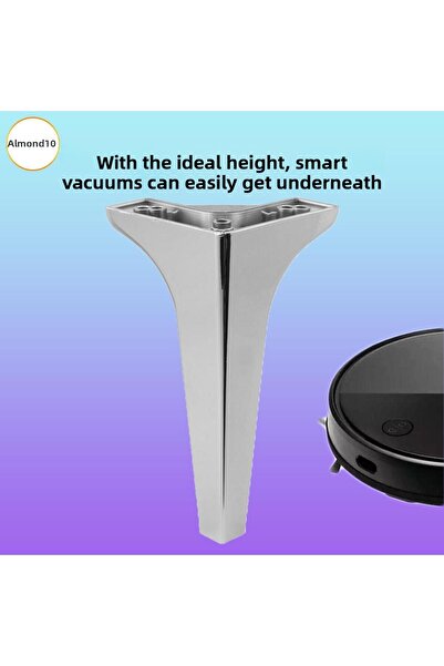 Badem10 Sedef Mobilier de lux din argintiu Canapea Picior de fotoliu 19 cm Unitate Consolă Riser Upgrade Picioare de lux