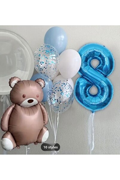 DÜVENCİ TİCARET مجموعة بالونات على شكل دب لطيف