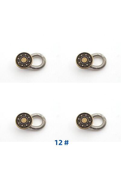 Choice 4 قطع - 12 1/4/8 قطع مشبك تعديل خصر الجينز القابل للفصل مع زر معدني مو...