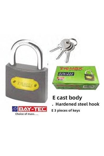 Baytec Arı Ticaret Tri-max 25 Mm Gray Padlock