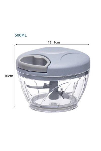 Choice مفرمة ثوم زرقاء 500 مل 500/900 مل، مفرمة خضروات دوارة يدوية، مفرمة، قط...